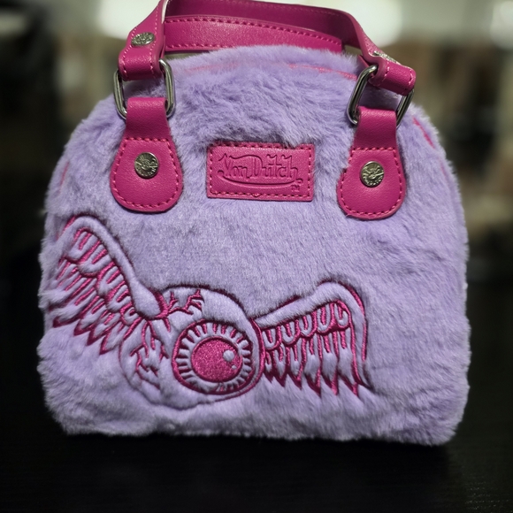 Von Dutch Pink and Purple Women's Bag - Picture 3 of 6
